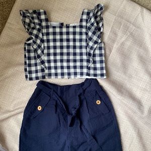 2 pieces gingham